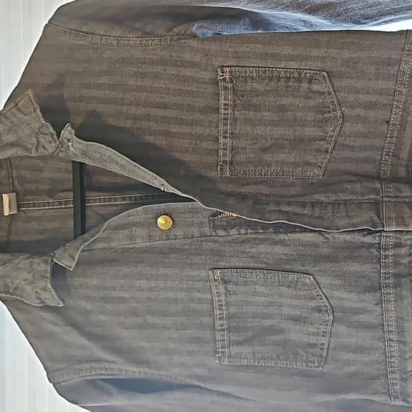 Vintage distressed denim mechanics coveralls sz. 40R utility work railroad - Picture 4 of 12